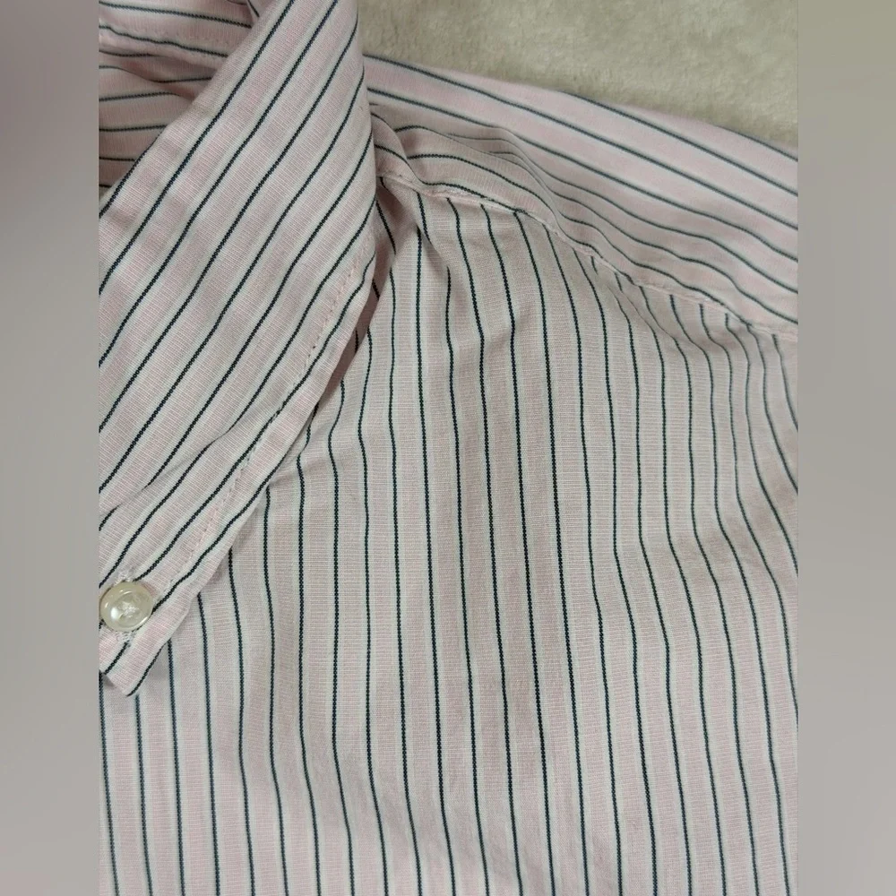 NWT J. Crew Men's Large Slim Untucked Short Purple Striped Casual Shirt - Picture 2 of 10